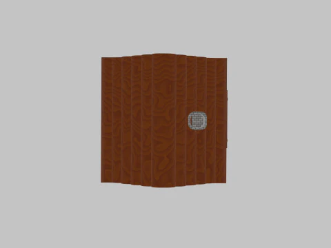 Simple wooden house 3D Model