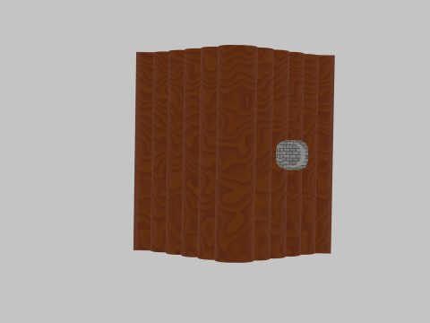 Simple wooden house Modèle 3D