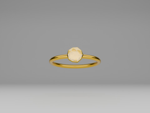 Golden ring Modelo 3D