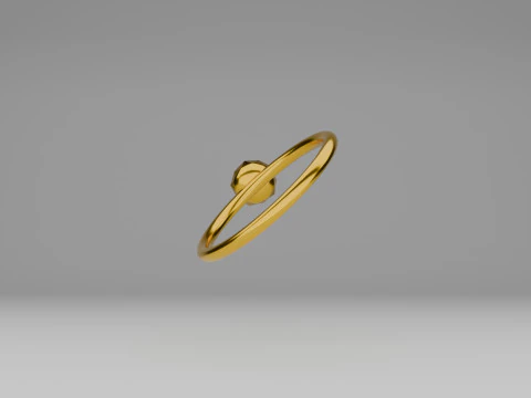 Golden ring 3D Model