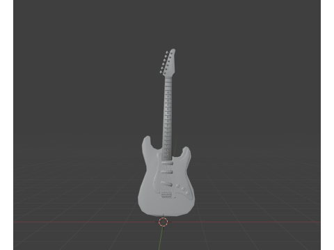 Electic guitar Model 3D