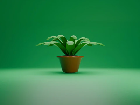 Simple flower pot 3D Model