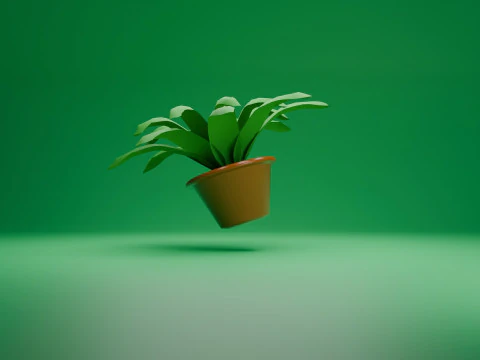 Simple flower pot 3D Model