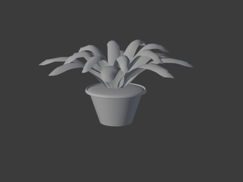 Simple flower pot 3D 모델