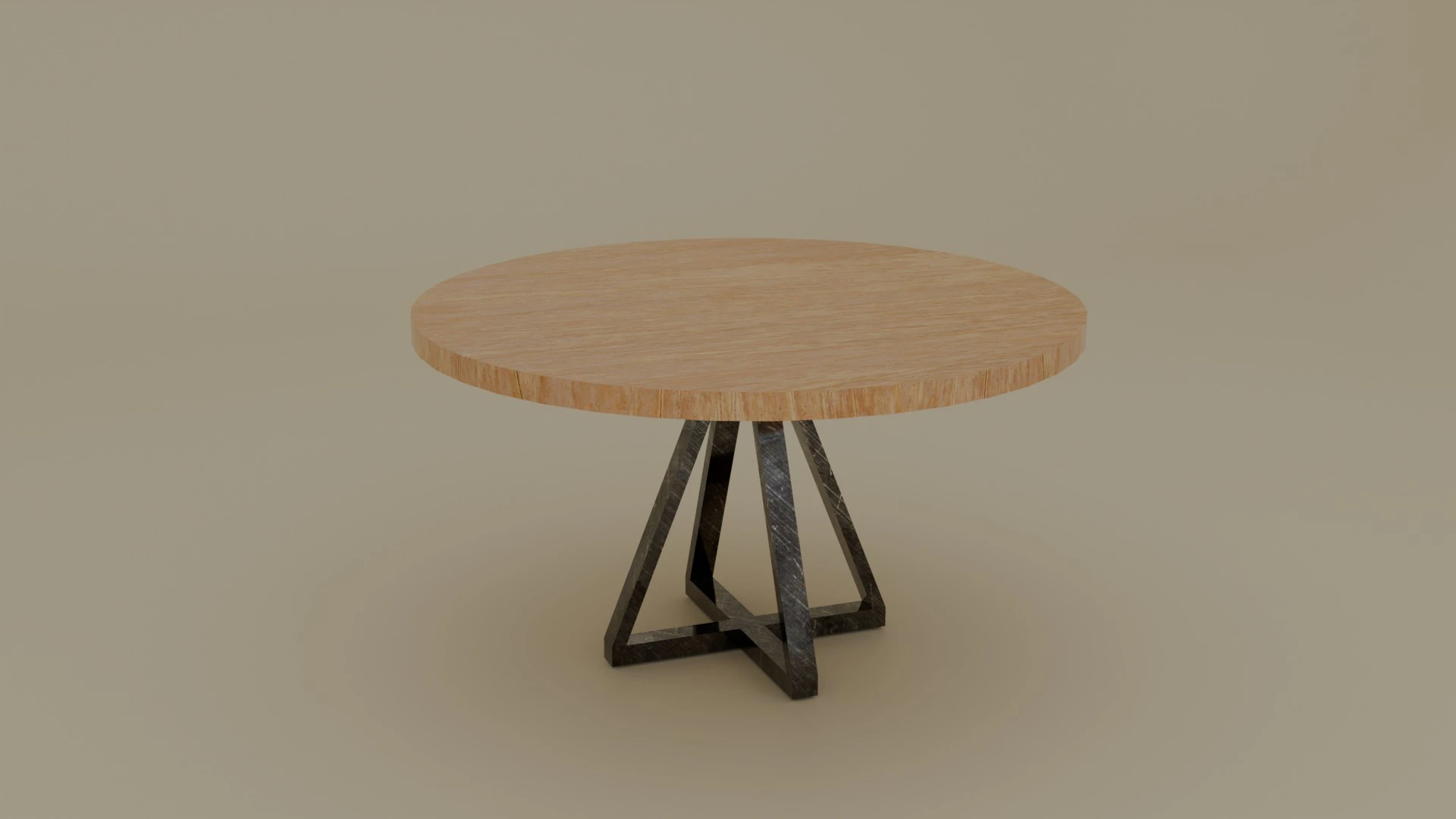Circle table 3D Model .c4d .max .obj .3ds .fbx .stl .blend