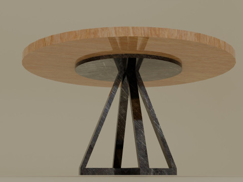Circle table 3D 模型