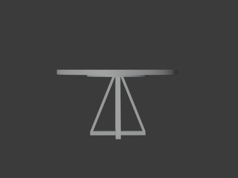 Circle table 3D 模型