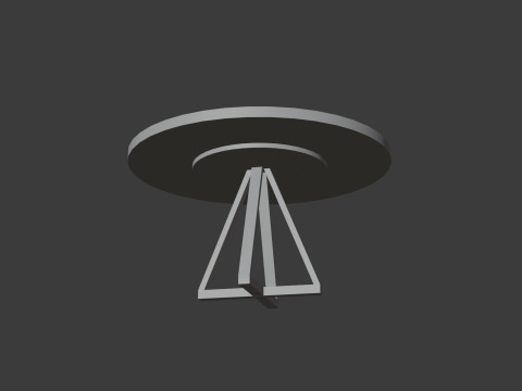 Circle table 3D 模型