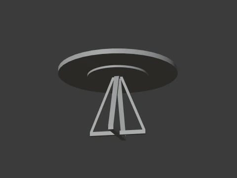 Circle table 3D Model