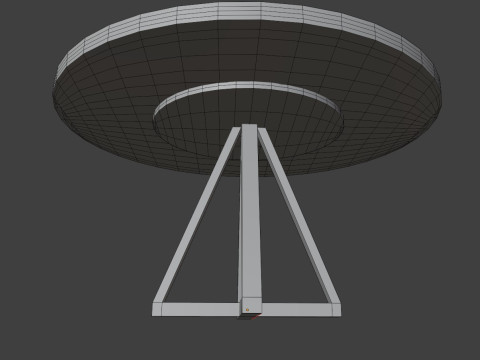 Circle table 3D 模型