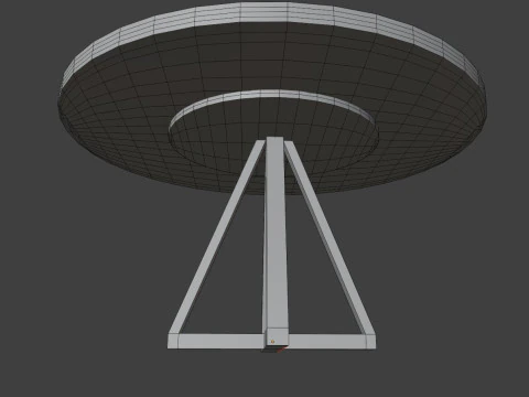 Circle table 3D Model