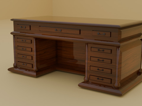 Boss table Model 3D