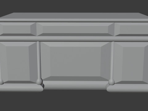 Boss table Model 3D