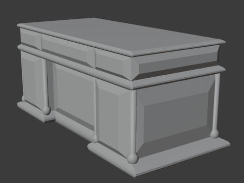Boss table Model 3D