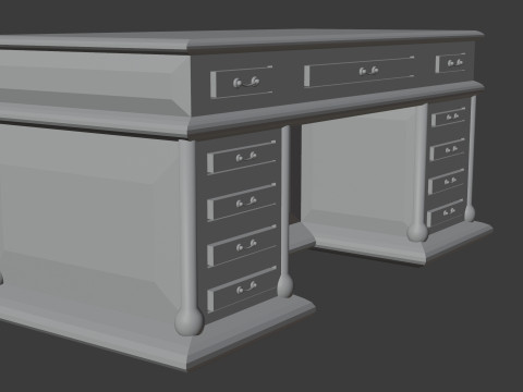 Boss table Model 3D
