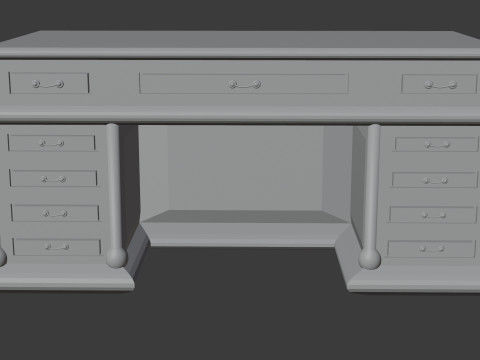 Boss table Model 3D