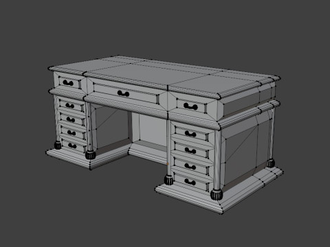 Boss table Model 3D