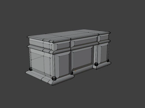 Mesa chefe Modelo 3D