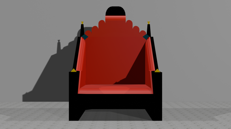 Throne 3D Модель .c4d .max .obj .3ds .fbx .stl .blend 