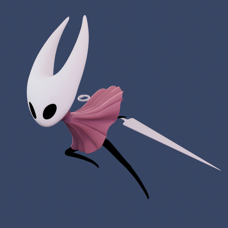 Hornet Hollow Knight Mesh and Rig 3D Модель .c4d .max .obj .3ds .fbx .stl .blend 