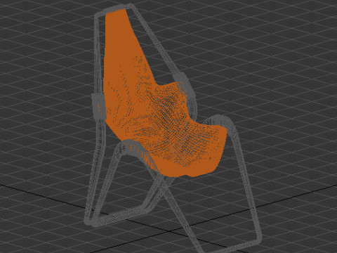 Armchair for relaxation 3D Модель
