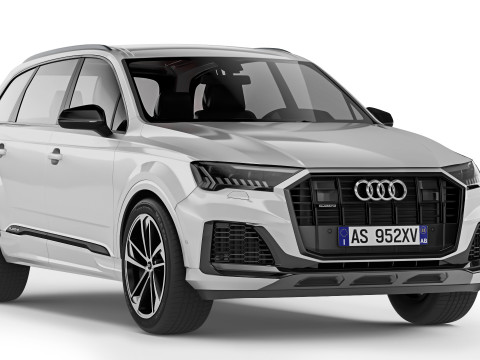 Audi Q7 TFSI 2020 3D 模型