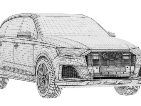 Audi Q7 TFSI 2020 3D Model