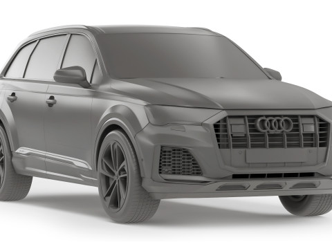Audi Q7 TFSI 2020 3D Model