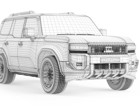 Toyota Land Cruiser 250 Prado 2024 3D Model