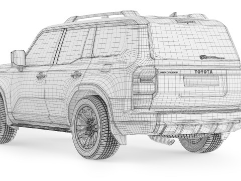 Toyota Land Cruiser 250 Prado 2024 3D Model