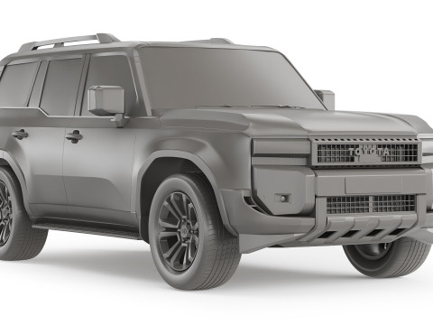 Toyota Land Cruiser 250 Prado 2024 3D Model