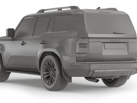 Toyota Land Cruiser 250 Prado 2024 3D Model