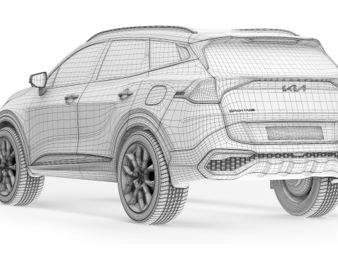 KIA Sportage LX 2023 3D 模型