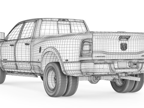 RAM 3500 HD Limited 2019 Modelo 3D