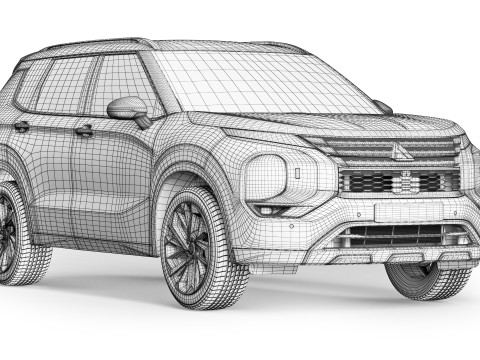 Mitsubishi Outlander 2022 3D Модель