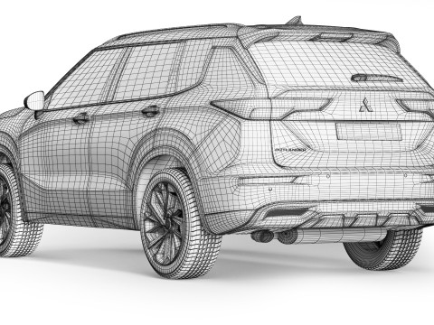 Mitsubishi Outlander 2022 3D Модель