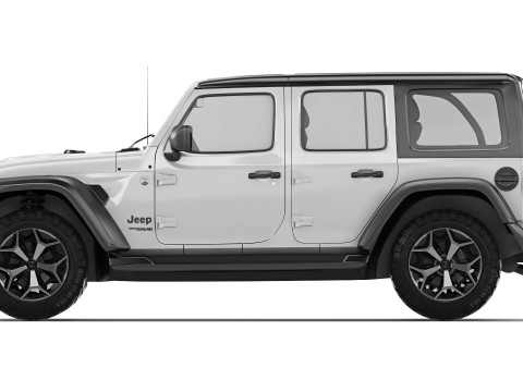 Jeep Wrangler 2018 3D 模型