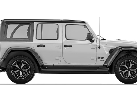 Jeep Wrangler 2018 3D 模型