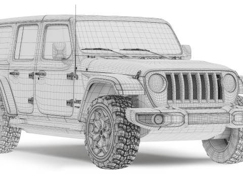 Jeep Wrangler 2018 3D 模型