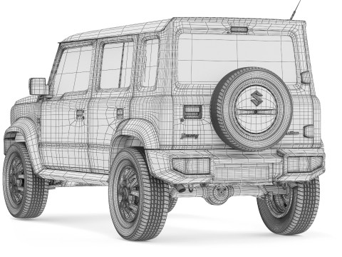 Suzuki Jimny 5-Door 2023 3D 모델