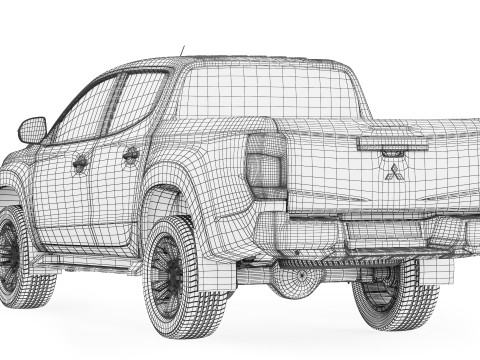 Mitsubishi L200 Triton 2021 3D Model