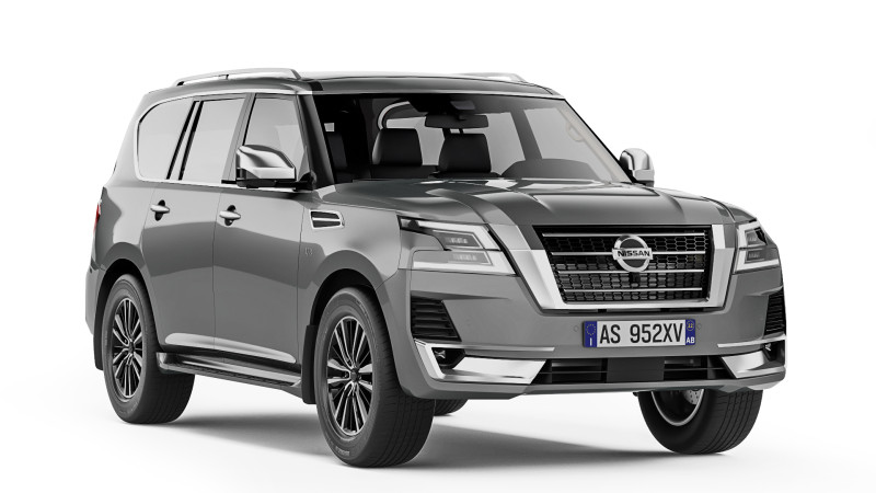 Nissan Patrol Platinum 2021 3D Модель .c4d .max .obj .3ds .fbx .stl .blend