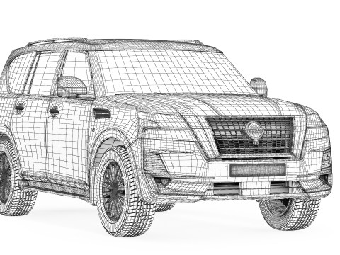 Nissan Patrol Platinum 2021 3D Модель