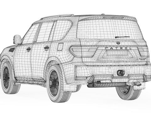 Nissan Patrol Platinum 2021 3D Модель
