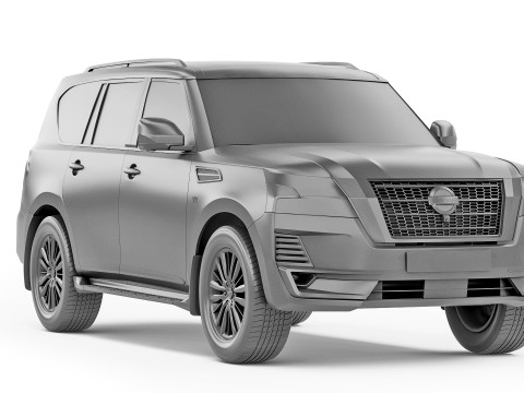 Nissan Patrol Platinum 2021 3D Модель