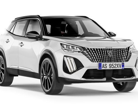 Peugeot e-2008 2024 3D Модель