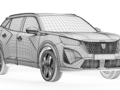 Peugeot e-2008 2024 Modèle 3D