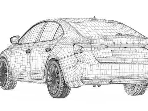 Skoda Octavia 2025 3D Modell