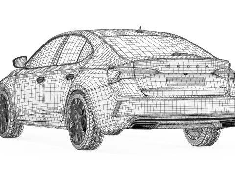 Skoda Octavia RS 2025 3D Model