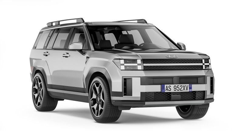 Hyundai Santa Fe 2024 3D Model .c4d .max .obj .3ds .fbx .stl .blend 